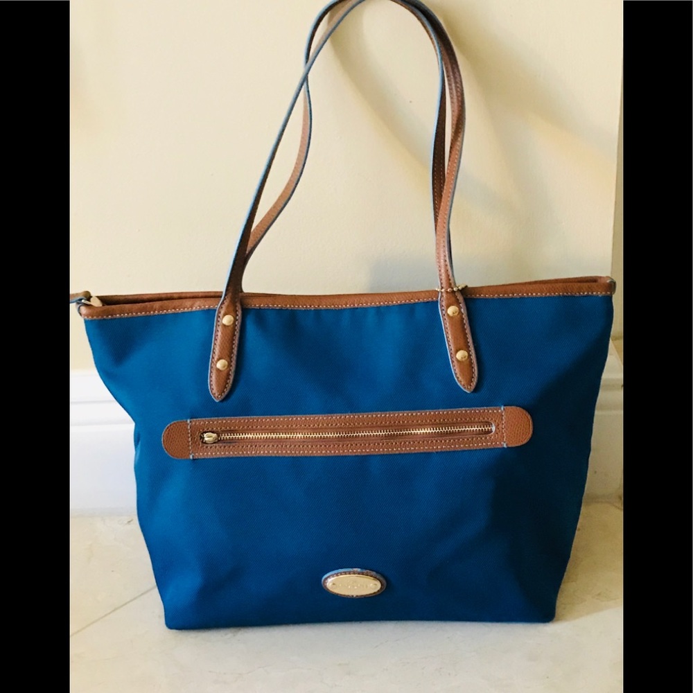 Authentic Coach , Canvas Blue Baf
